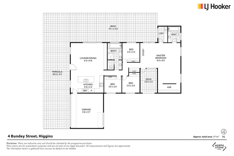 Floorplan of Homely house listing, 4 Bundey Street, Higgins ACT 2615