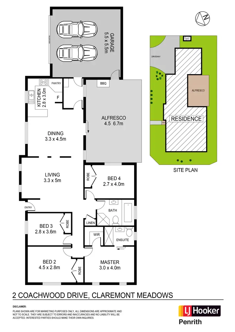 Floorplan of Homely house listing, 2 Coachwood Drive, Claremont Meadows NSW 2747