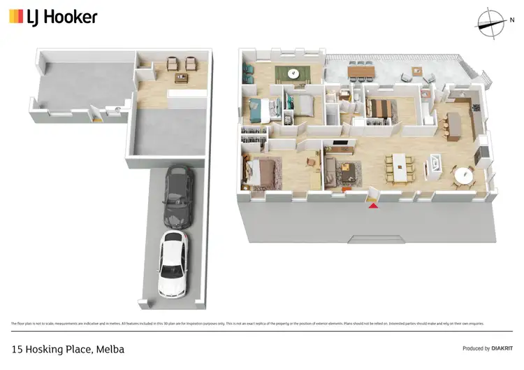 Floorplan of Homely house listing, 15 Hosking Place, Melba ACT 2615