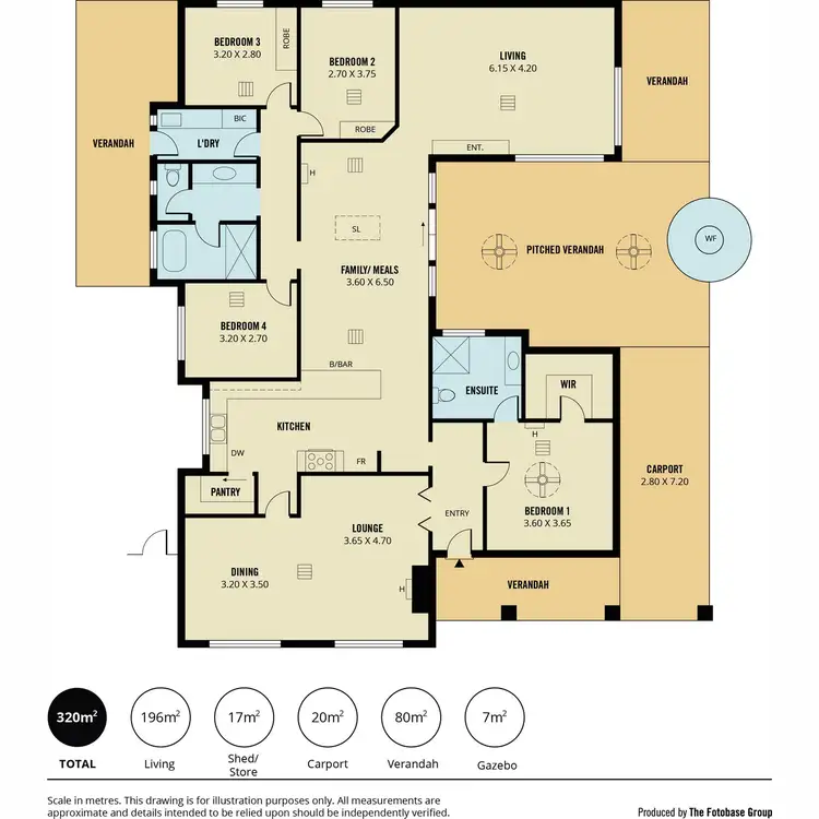 Floorplan of Homely house listing, 4 Monterey Court, Golden Grove SA 5125