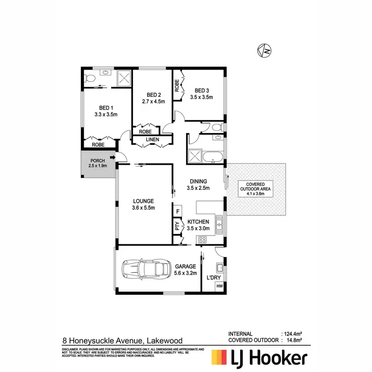 Floorplan of Homely house listing, 8 Honeysuckle Avenue, Lakewood NSW 2443