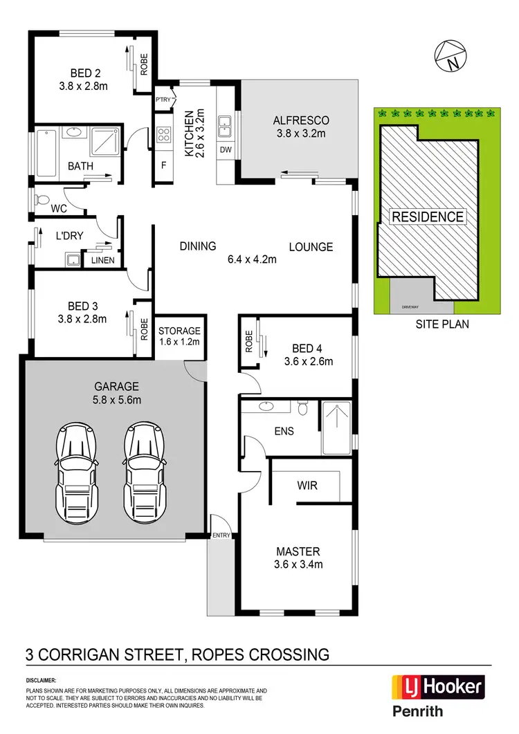 Floorplan of Homely house listing, 3 Corrigan St, Ropes Crossing NSW 2760