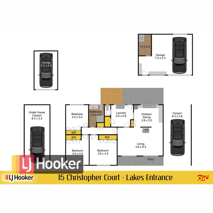 Floorplan of Homely house listing, 15 Christopher Court, Lakes Entrance VIC 3909