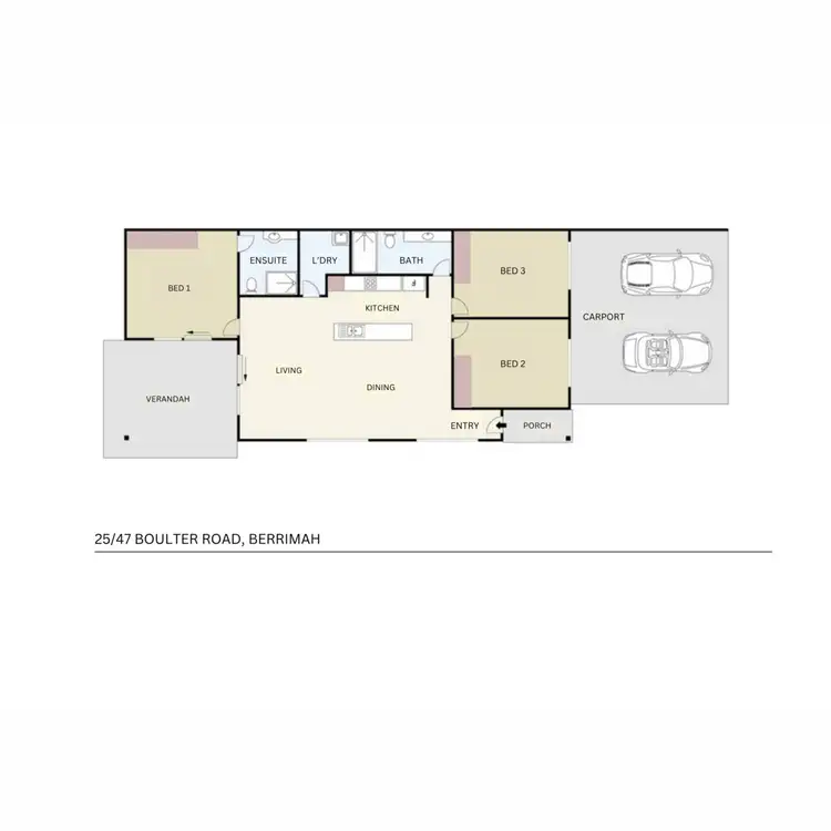Floorplan of Homely unit listing, 25/47 Boulter Road, Berrimah NT 828