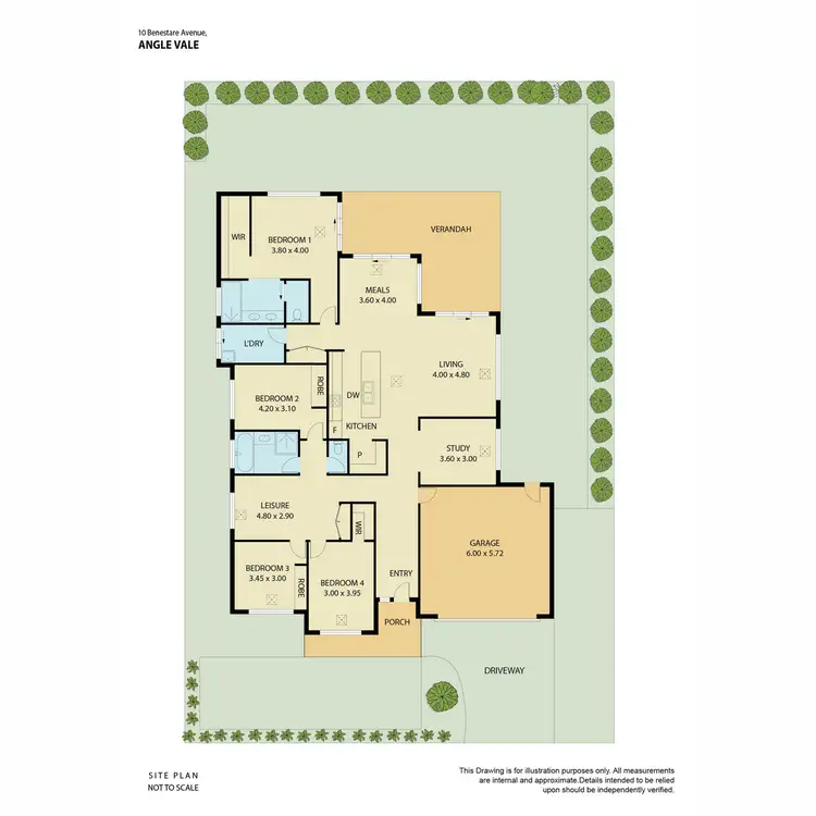 Floorplan of Homely house listing, 10 Benestare Avenue, Angle Vale SA 5117