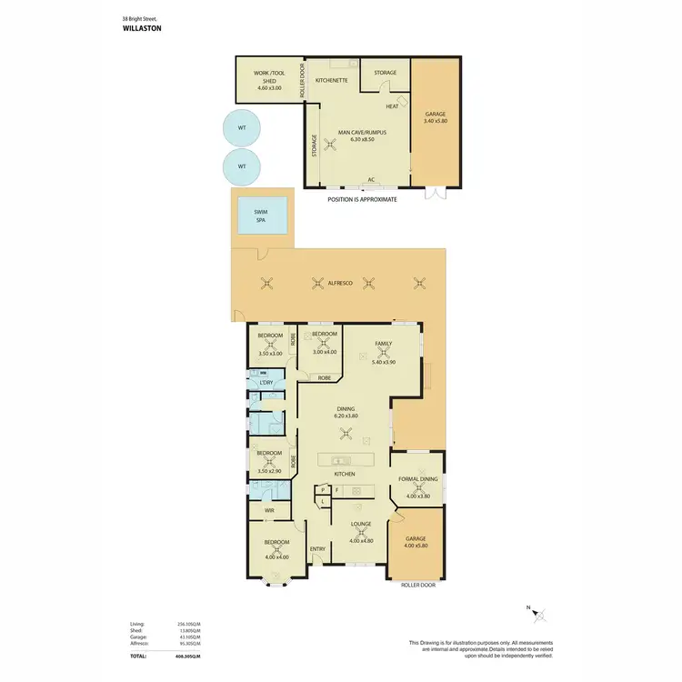 Floorplan of Homely house listing, 38 Bright Street, Willaston SA 5118