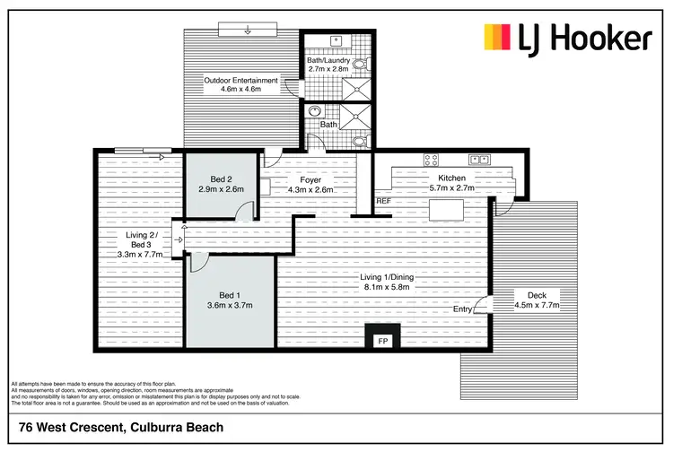 Floorplan of Homely house listing, 76 West Crescent, Culburra Beach NSW 2540