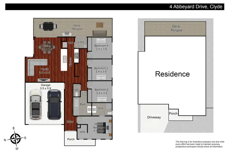 Floorplan of Homely house listing, 4 Abbeyard Drive, Clyde VIC 3978