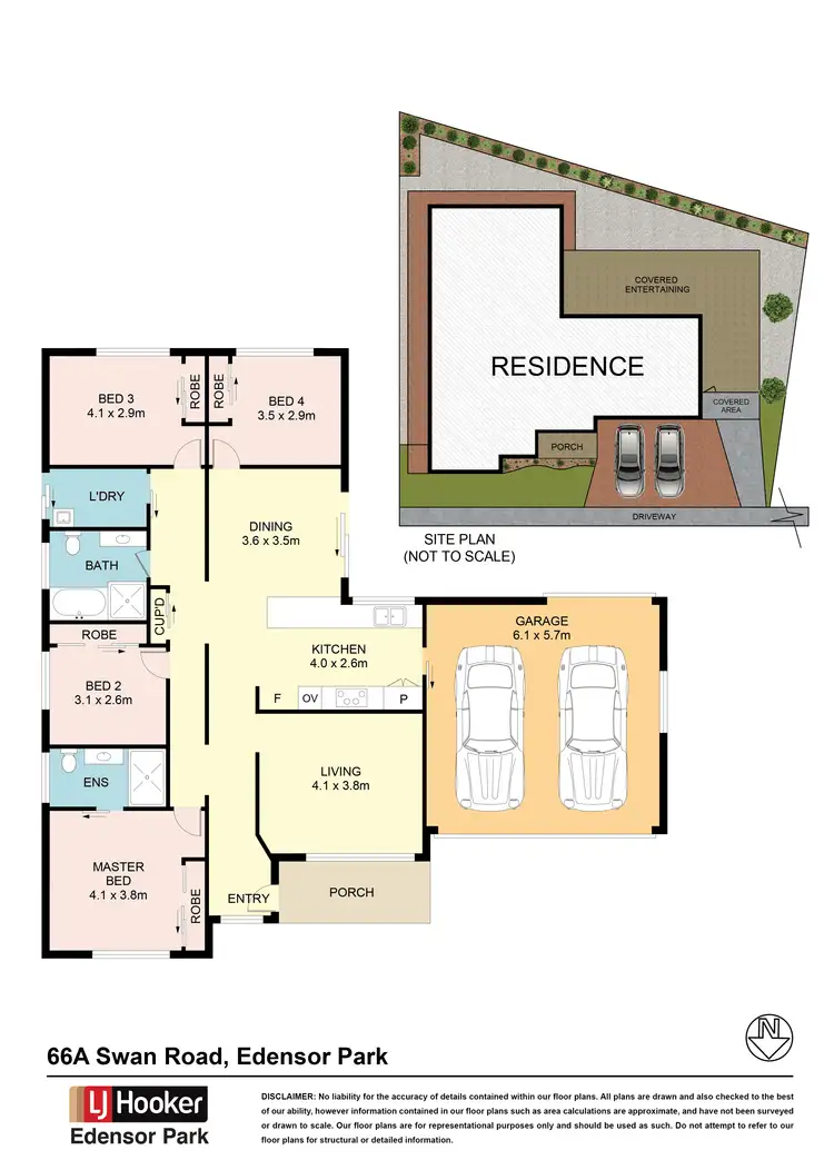 Floorplan of Homely house listing, 66A Swan Road, Edensor Park NSW 2176