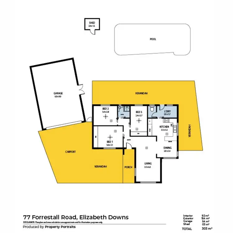 Floorplan of Homely house listing, 77 Forrestall Road, Elizabeth Downs SA 5113