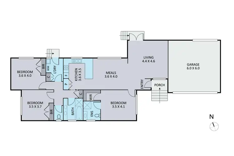 Floorplan of Homely unit listing, Unit 3/677 Mount Dandenong Road, Kilsyth VIC 3137