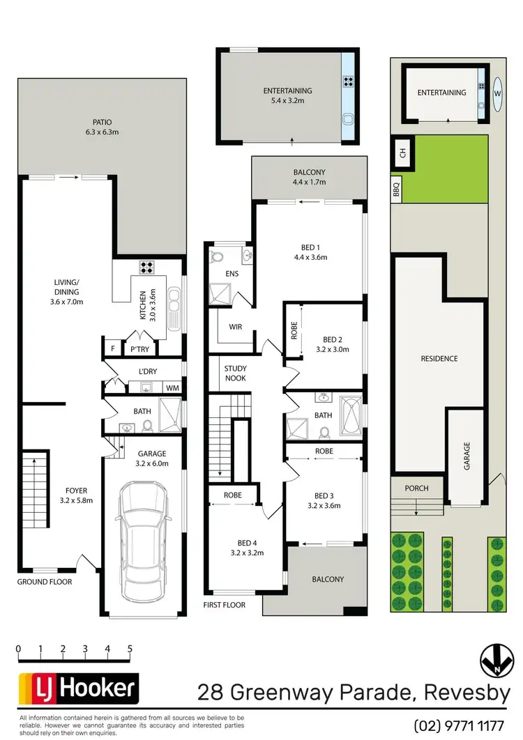 Floorplan of Homely semi-detached listing, 28 Greenway Parade, Revesby NSW 2212