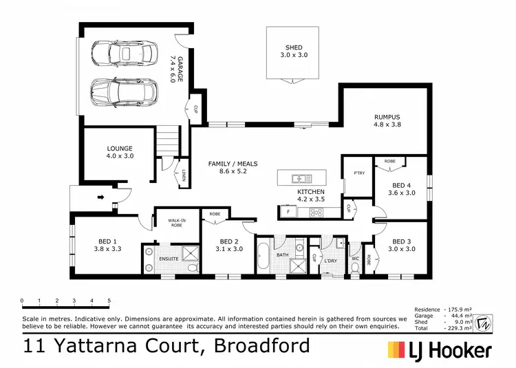 Floorplan of Homely house listing, 11 Yattarna Court, Broadford VIC 3658