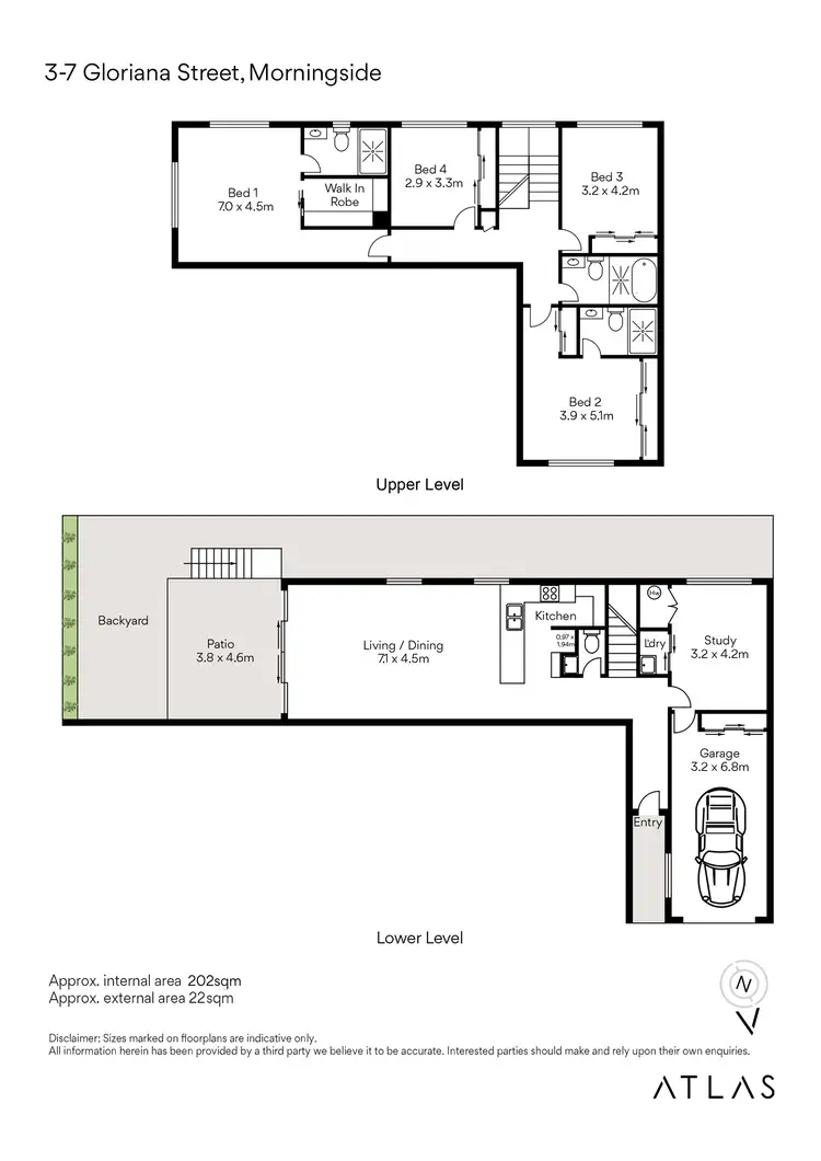 Floorplan of Homely townhouse listing, 3/7 Gloriana Street, Morningside QLD 4170