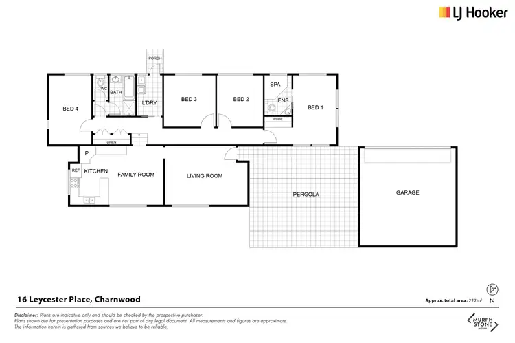 Floorplan of Homely house listing, 16 Leycester Place, Charnwood ACT 2615