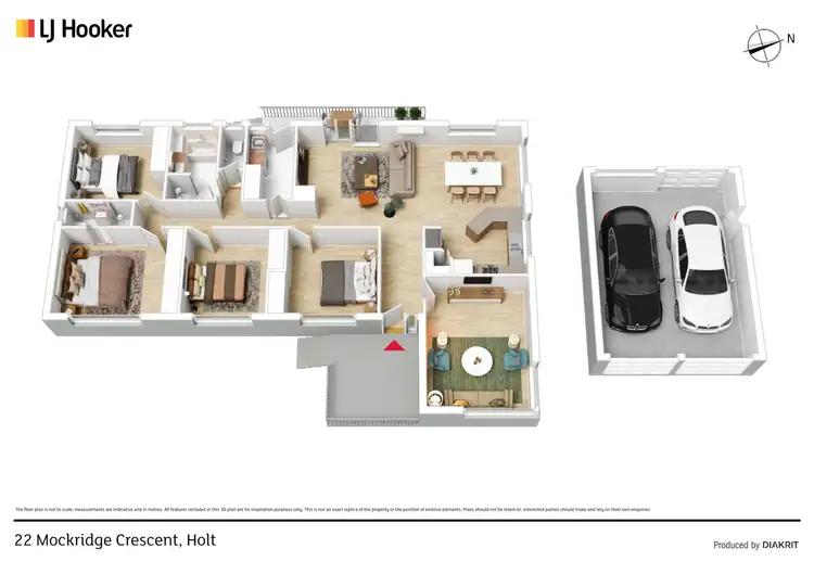 Floorplan of Homely house listing, 22 Mockridge Crescent, Holt ACT 2615
