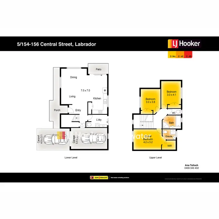 Floorplan of Homely townhouse listing, 5/154-156 Central Street, Labrador QLD 4215