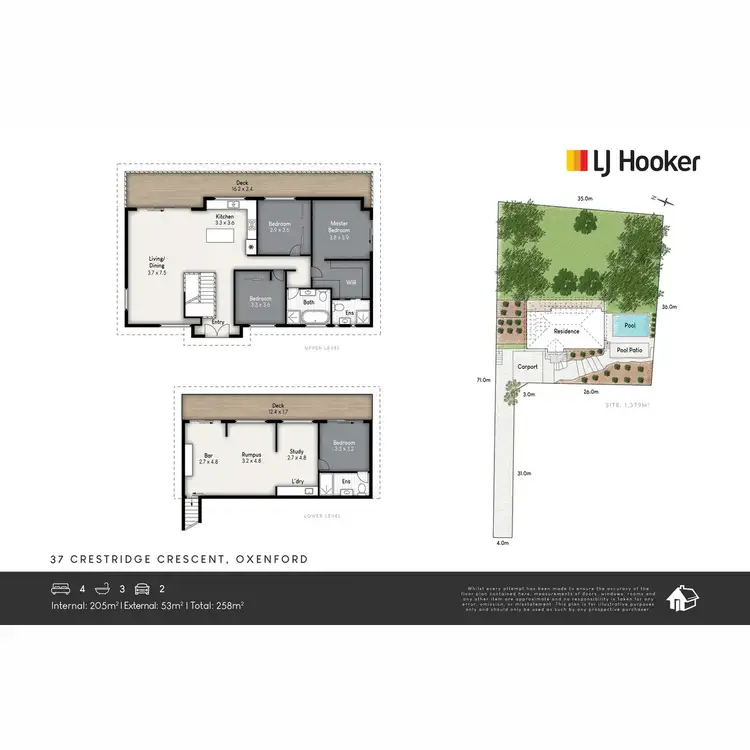 Floorplan of Homely house listing, 37 Crestridge Crescent, Oxenford QLD 4210