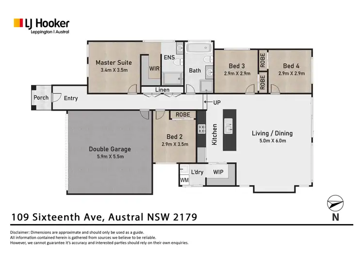 Floorplan of Homely house listing, 109 Sixteenth Avenue, Austral NSW 2179