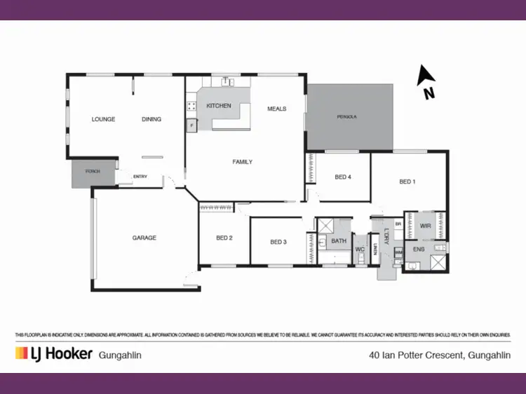 Floorplan of Homely house listing, 40 Ian Potter Crescent, Gungahlin ACT 2912