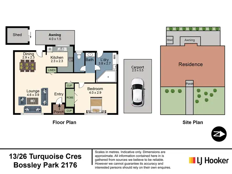 Floorplan of Homely villa listing, 13/26 Turquoise Crescent, Bossley Park NSW 2176