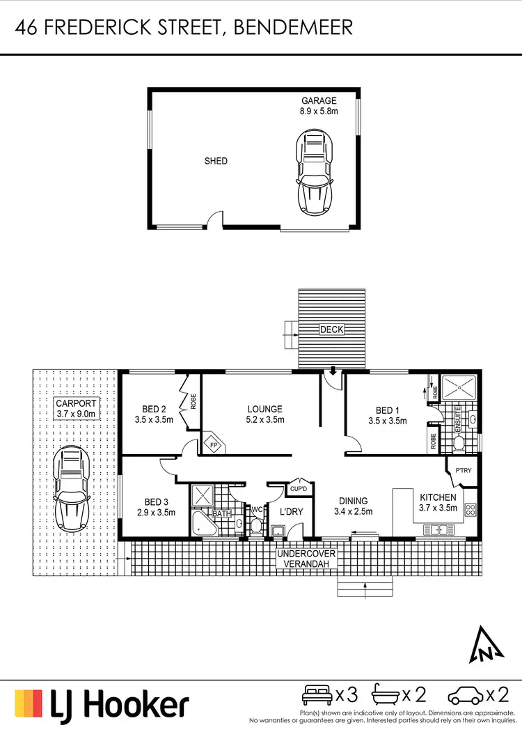 Floorplan of Homely house listing, 46 Frederick Street, Bendemeer NSW 2355