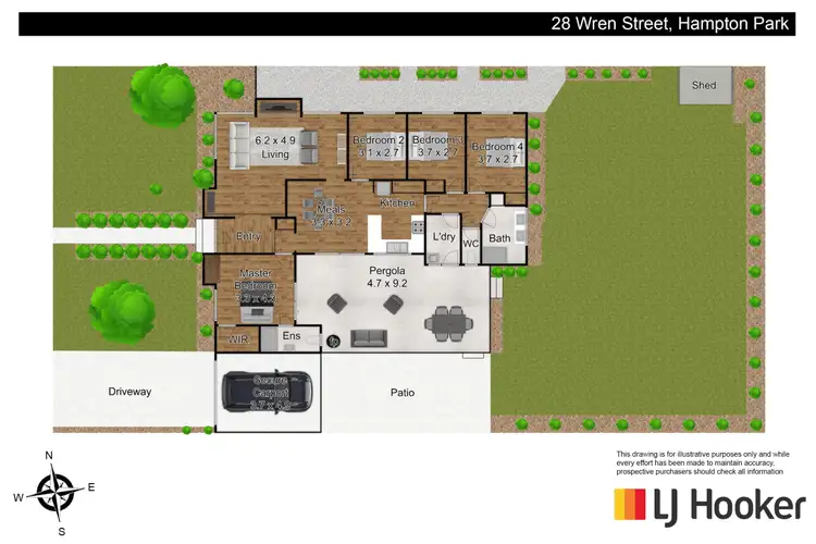 Floorplan of Homely house listing, 28 Wren Street, Hampton Park VIC 3976