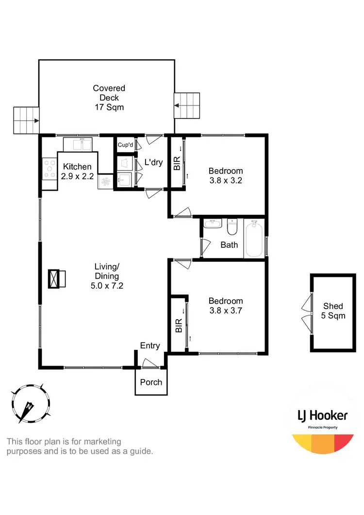 Floorplan of Homely unit listing, 2/15 Taylor Crescent, Bridgewater TAS 7030