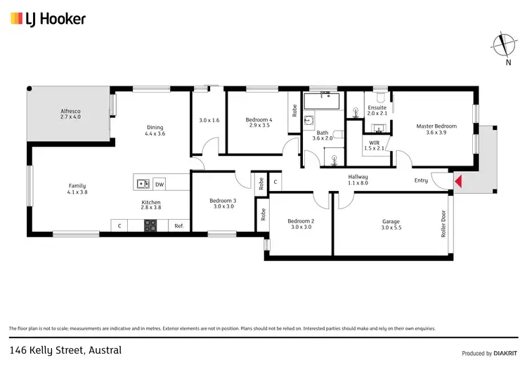 Floorplan of Homely house listing, 146 Kelly Street, Austral NSW 2179