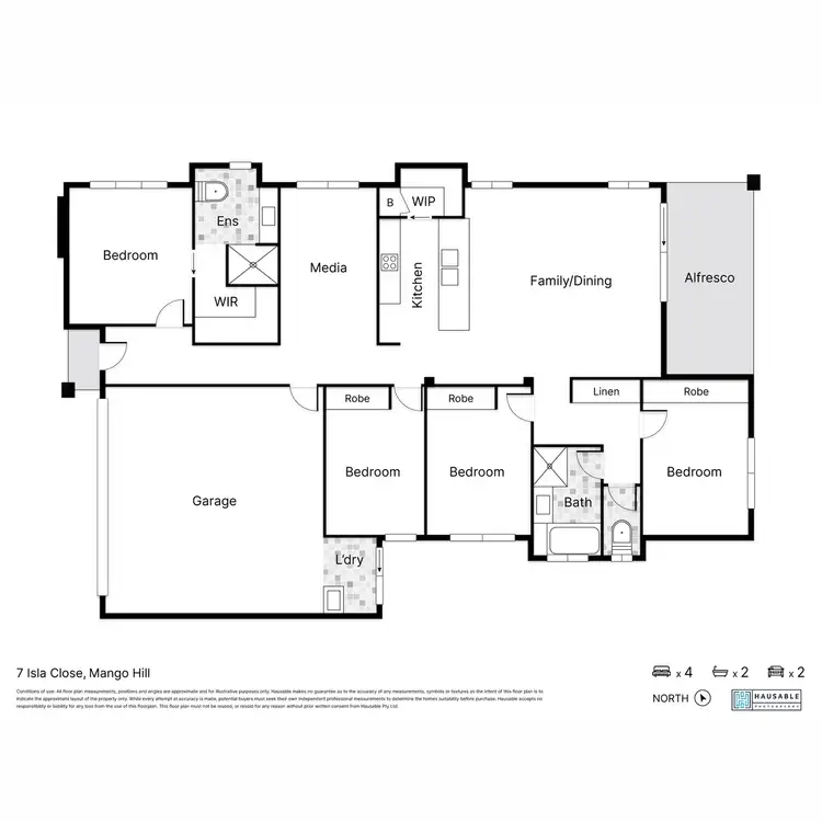 Floorplan of Homely house listing, 7 Isla Close, Mango Hill QLD 4509