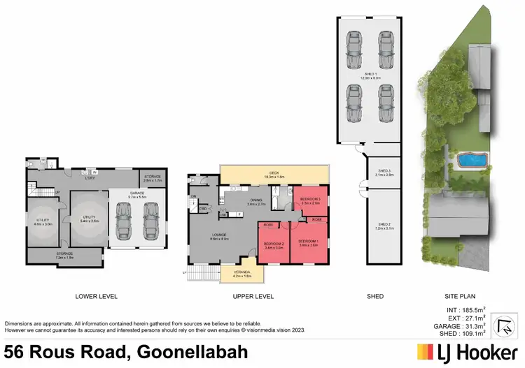 Floorplan of Homely house listing, 56 Rous Road, Goonellabah NSW 2480