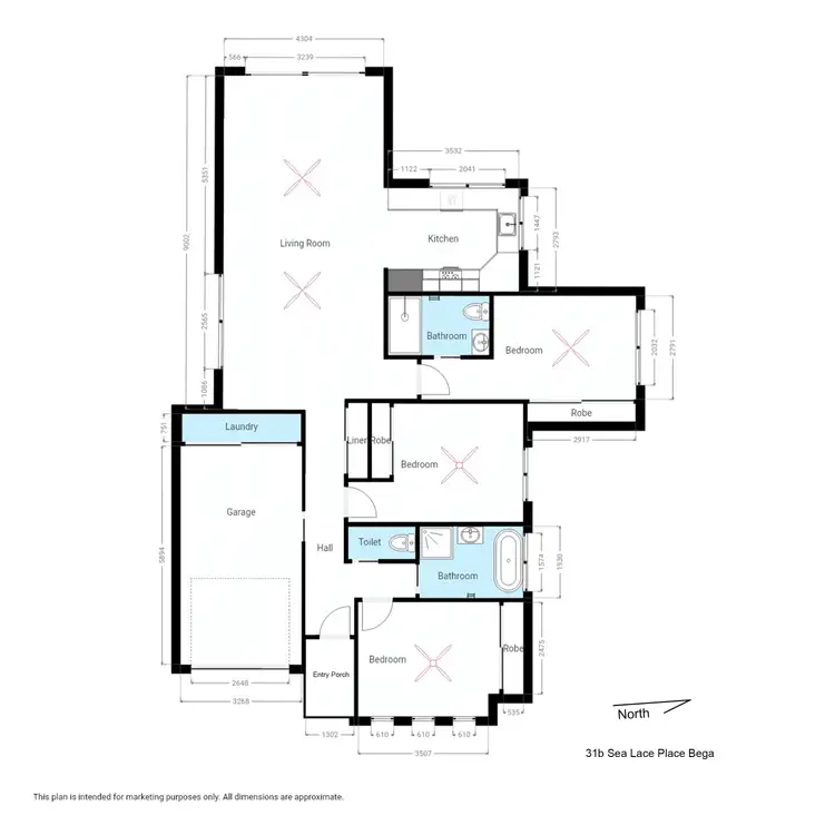 Floorplan of Homely house listing, 31b Sea Lace Place, Bega NSW 2550