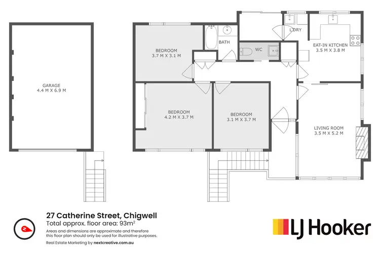 Floorplan of Homely house listing, 27 Catherine Street, Chigwell TAS 7011