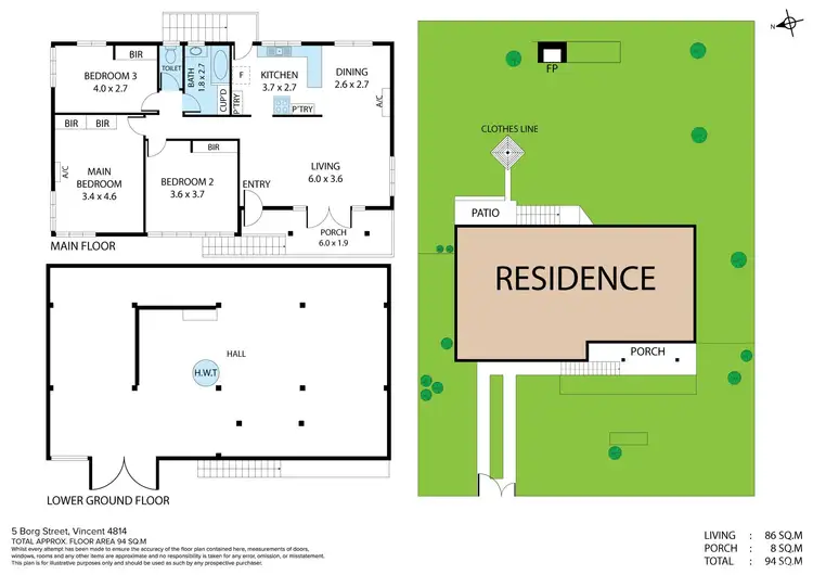 Floorplan of Homely house listing, 5 Borg Street, Vincent QLD 4814
