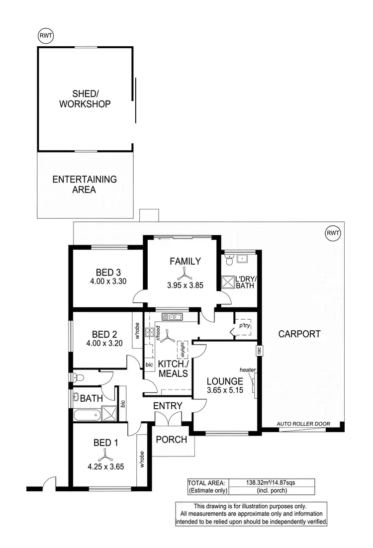 Floorplan of Homely house listing, 8 Wood Street, Kurralta Park SA 5037