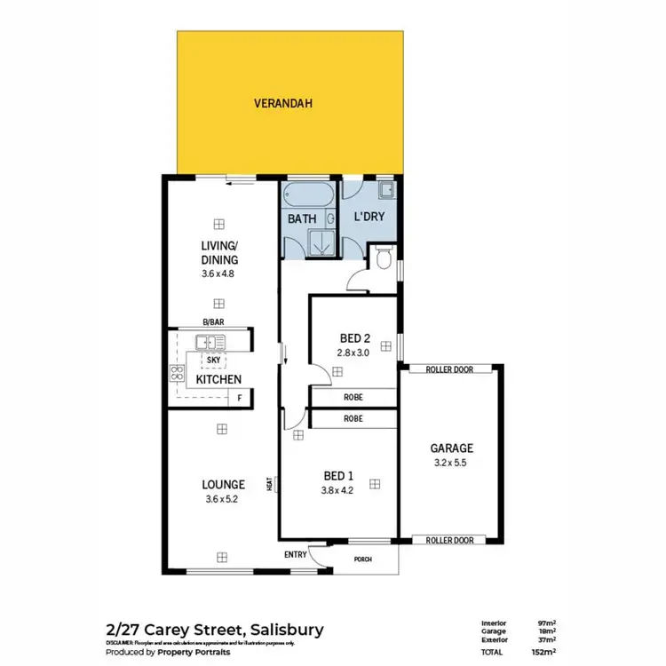 Floorplan of Homely house listing, 2/27 Carey Street, Salisbury SA 5108