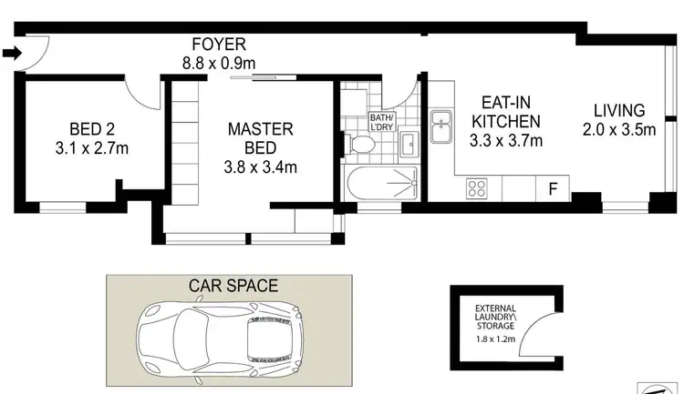 Floorplan of Homely apartment listing, 1/4 Burton Street, Randwick NSW 2031