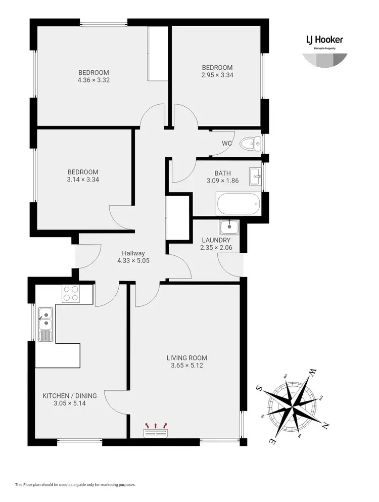 Floorplan of Homely house listing, 5 Clayton Drive, Herdsmans Cove TAS 7030
