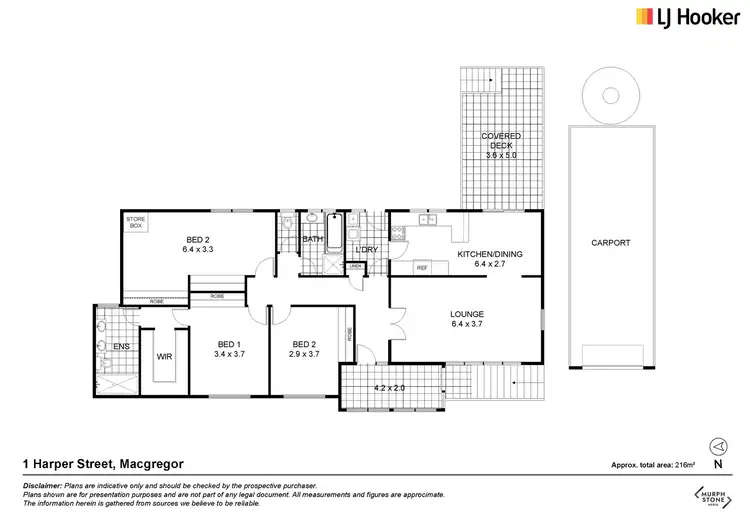 Floorplan of Homely house listing, 1 Harper Street, Macgregor ACT 2615
