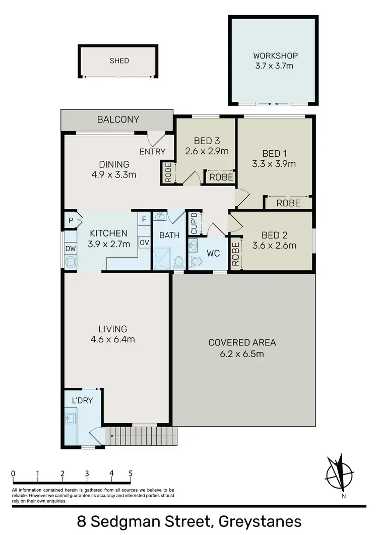 Floorplan of Homely house listing, 8 Sedgman Street, Greystanes NSW 2145