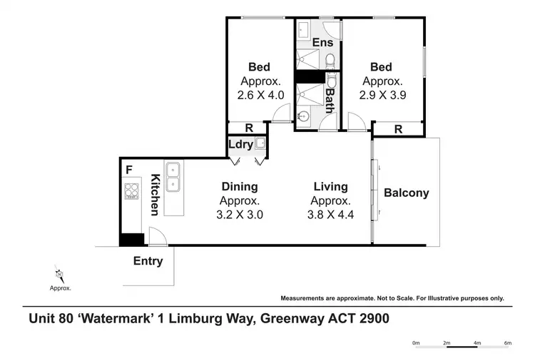 Floorplan of Homely apartment listing, 80/1 Limburg Way, Greenway ACT 2900