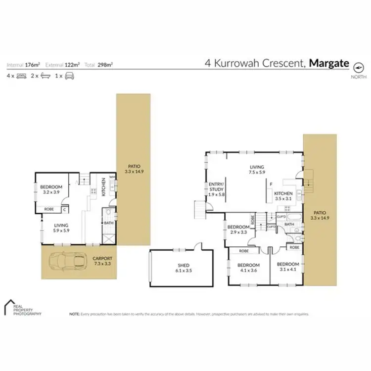 Floorplan of Homely house listing, 4 Kurrowah Crescent, Margate QLD 4019