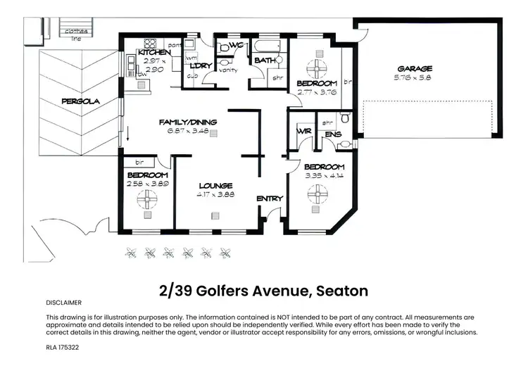 Floorplan of Homely house listing, 2/39 Golfers Avenue, Seaton SA 5023