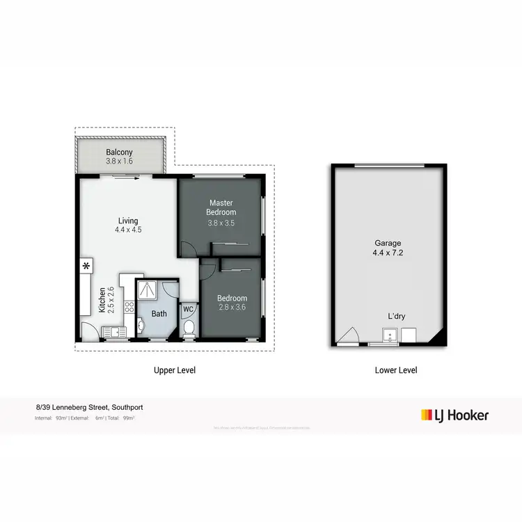 Floorplan of Homely unit listing, 8/39 Lenneberg Street, Southport QLD 4215