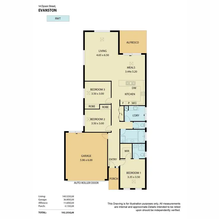 Floorplan of Homely house listing, 14 Dyson Street, Evanston SA 5116