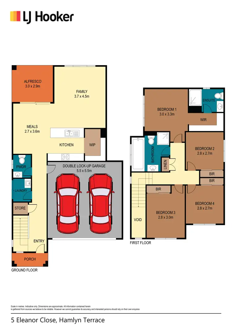 Floorplan of Homely house listing, 5 Eleanor Close, Hamlyn Terrace NSW 2259