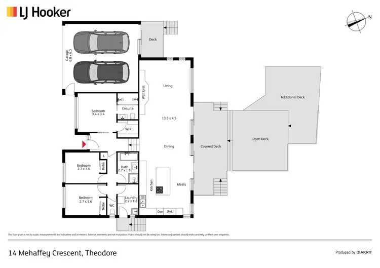Floorplan of Homely house listing, 14 Mehaffey Crescent, Theodore ACT 2905