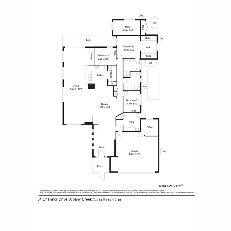 Floorplan of Homely house listing, 34 Challinor Drive, Albany Creek QLD 4035