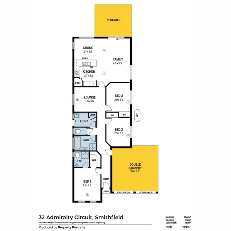 Floorplan of Homely house listing, 32 Admiralty Circuit, Smithfield SA 5114