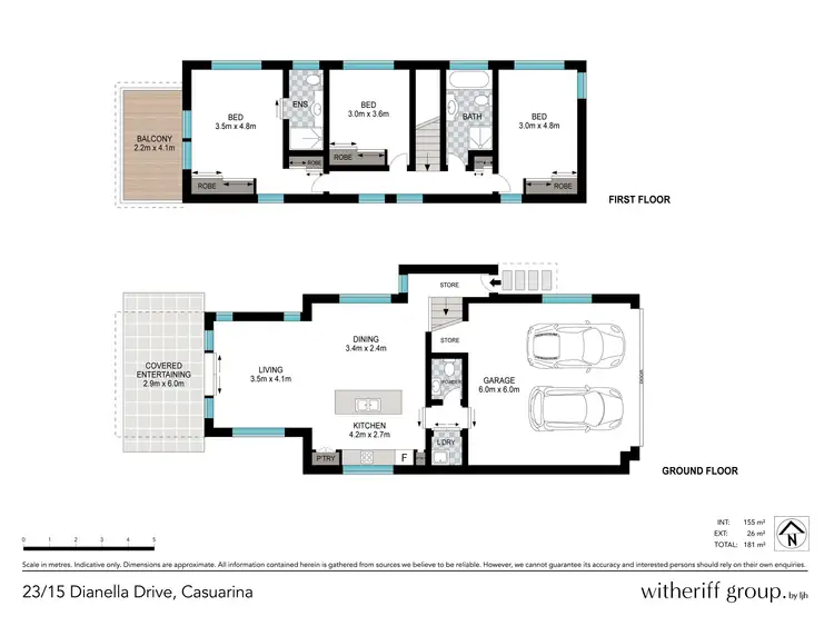 Floorplan of Homely house listing, 23/15 Dianella Drive, Casuarina NSW 2487